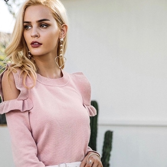 Sweaters - Cold Shoulder Sweaters. Only 1 left. No reorder.